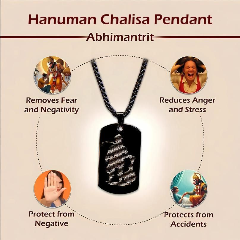 Hanuman Chalisha Pendant with Chain (Copy)
